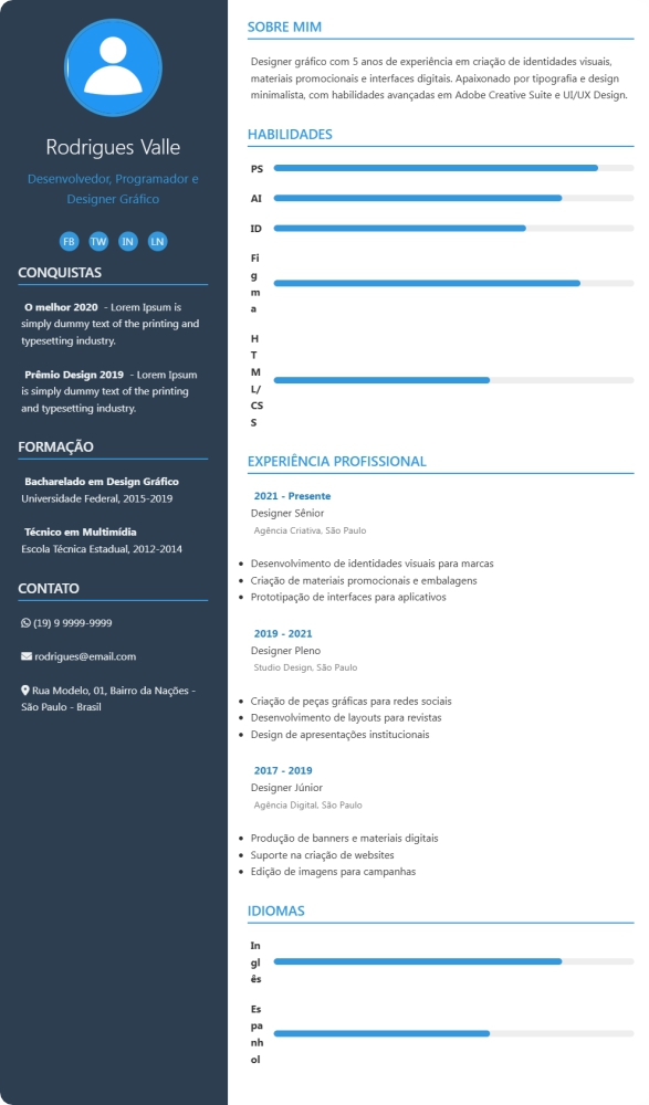 Prévia do Modelo CV 1
