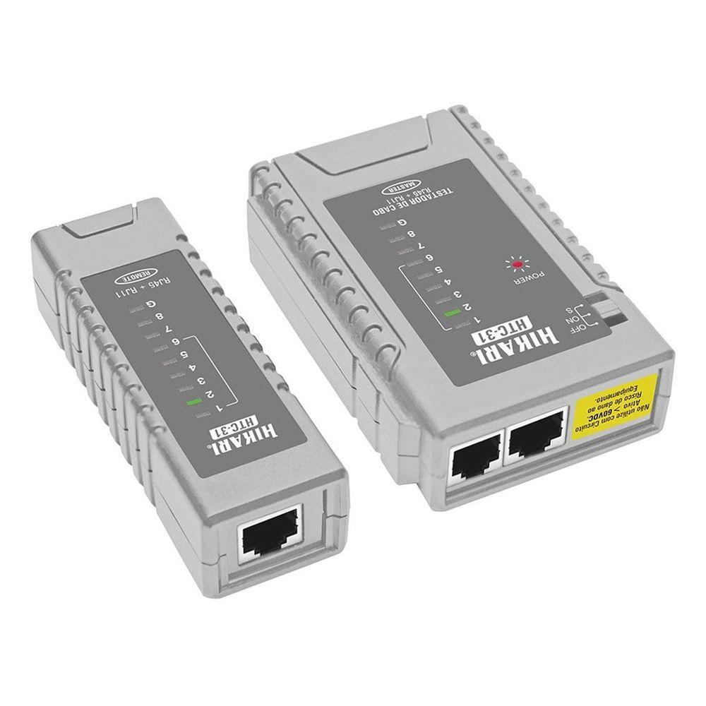 Testador crimpagem de cabos usando RJ45